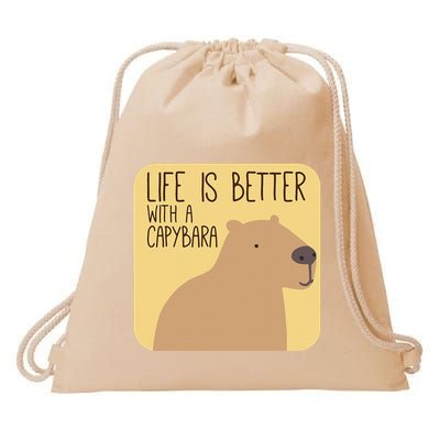 Capybara Design for Capibara Owner Cool Mammal  Drawstring Bag