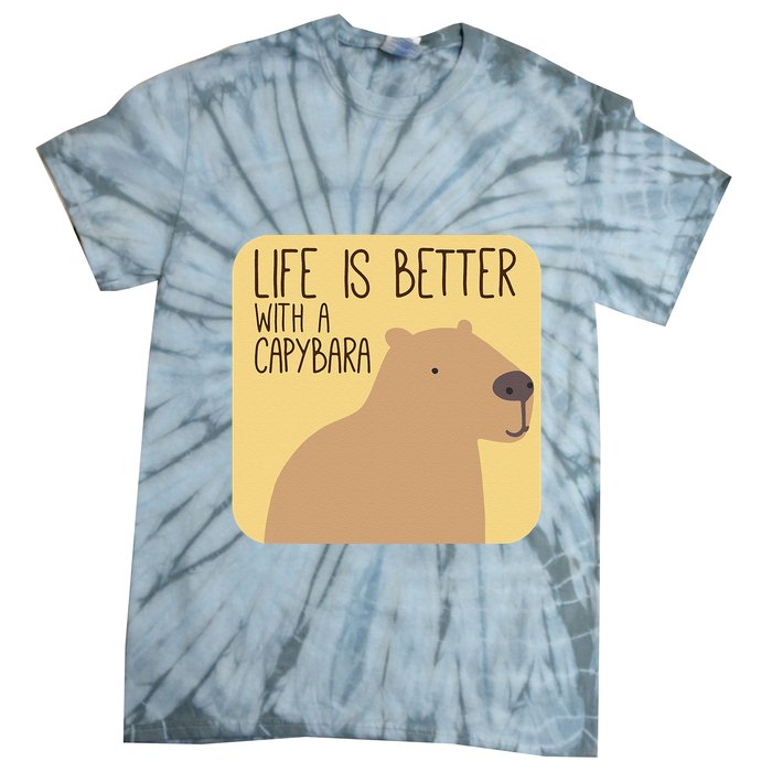 Capybara Design for Capibara Owner Cool Mammal  Tie-Dye T-Shirt