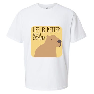 Capybara Design for Capibara Owner Cool Mammal  Sueded Cloud Jersey T-Shirt