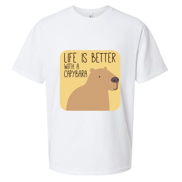 Capybara Design for Capibara Owner Cool Mammal  Sueded Cloud Jersey T-Shirt