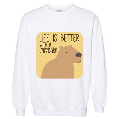 Capybara Design for Capibara Owner Cool Mammal  Garment-Dyed Sweatshirt