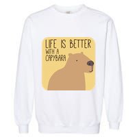 Capybara Design for Capibara Owner Cool Mammal  Garment-Dyed Sweatshirt