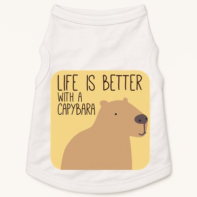 Capybara Design for Capibara Owner Cool Mammal  Doggie Tank
