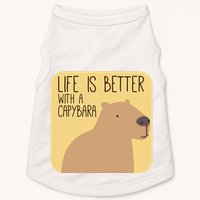 Capybara Design for Capibara Owner Cool Mammal  Doggie Tank