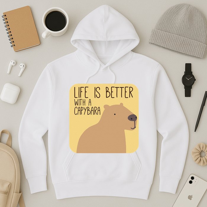 Capybara Design for Capibara Owner Cool Mammal  Hoodie