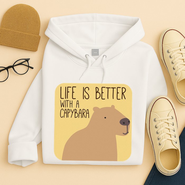 Capybara Design for Capibara Owner Cool Mammal  Hoodie
