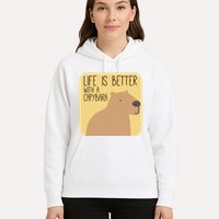 Capybara Design for Capibara Owner Cool Mammal  Hoodie