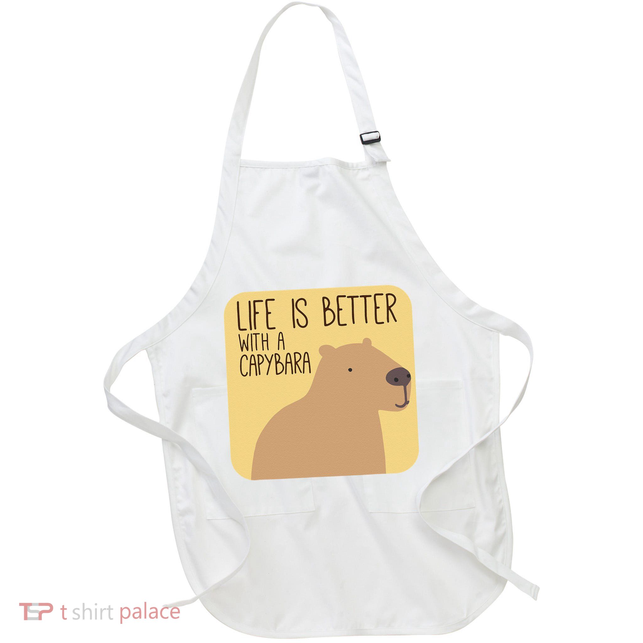 Capybara Design for Capibara Owner Cool Mammal  Apron