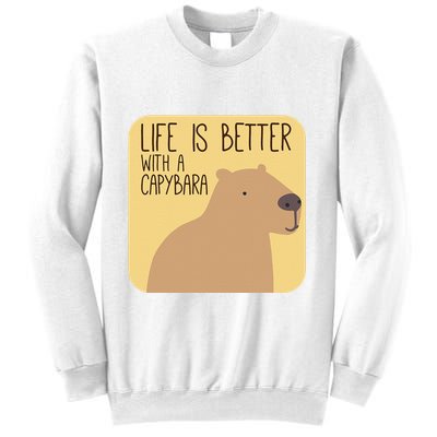 Capybara Design for Capibara Owner Cool Mammal  Sweatshirt