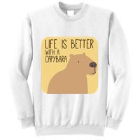 Capybara Design for Capibara Owner Cool Mammal  Sweatshirt