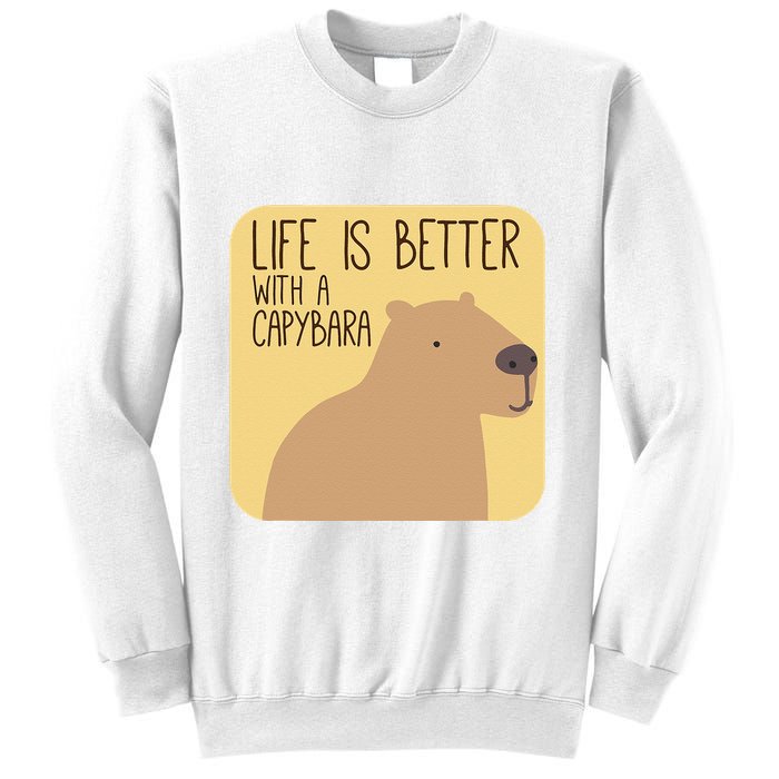 Capybara Design for Capibara Owner Cool Mammal  Sweatshirt