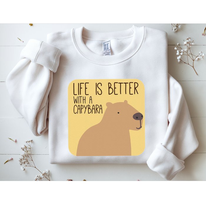 Capybara Design for Capibara Owner Cool Mammal  Sweatshirt