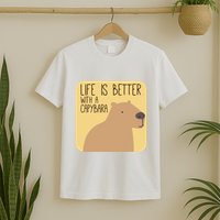Capybara Design for Capibara Owner Cool Mammal  T-Shirt