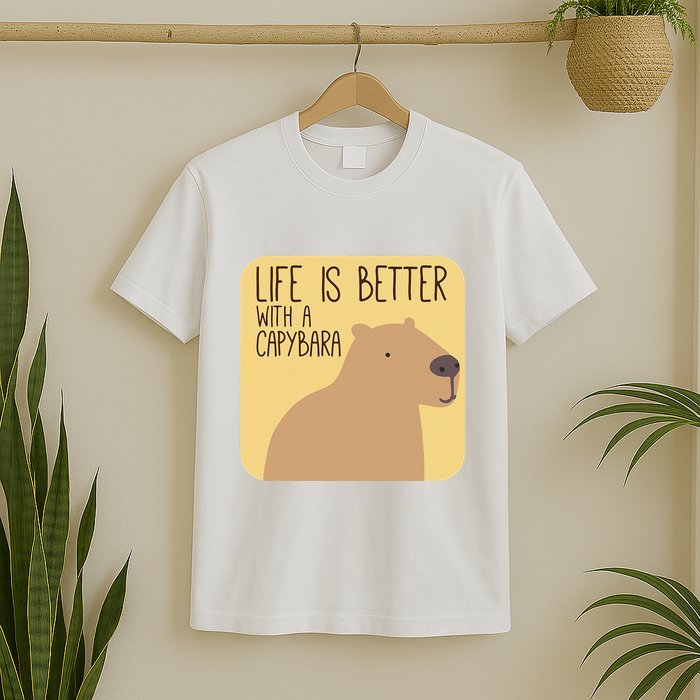 Capybara Design for Capibara Owner Cool Mammal  T-Shirt