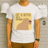 Capybara Design for Capibara Owner Cool Mammal  T-Shirt