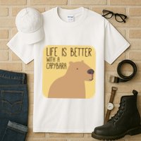 Capybara Design for Capibara Owner Cool Mammal  Tall T-Shirt