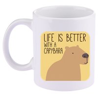 Capybara Design for Capibara Owner Cool Mammal  11oz C Handle Ceramic Mug
