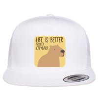 Capybara Design for Capibara Owner Cool Mammal  Flatbill Hat
