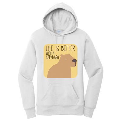 Capybara Design for Capibara Owner Cool Mammal  Women's Pullover Hoodie