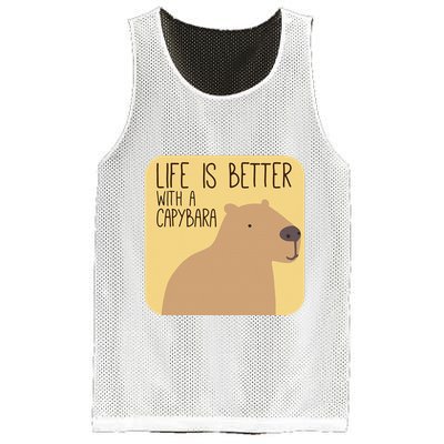Capybara Design for Capibara Owner Cool Mammal  Mesh Reversible Basketball Jersey Tank