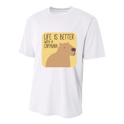Capybara Design for Capibara Owner Cool Mammal  Youth Performance Sprint T-Shirt