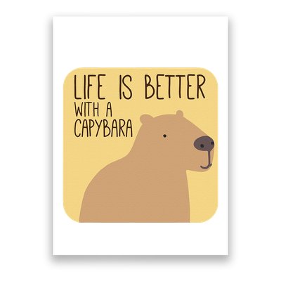 Capybara Design for Capibara Owner Cool Mammal  Poster