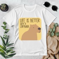 Capybara Design for Capibara Owner Cool Mammal  Premium T-Shirt