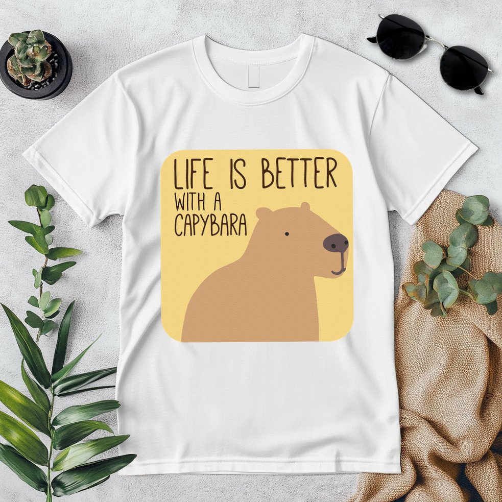 Capybara Design for Capibara Owner Cool Mammal  Premium T-Shirt