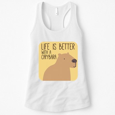 Capybara Design for Capibara Owner Cool Mammal  Womens Tank Top
