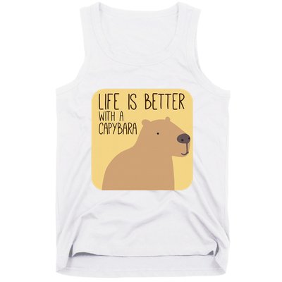 Capybara Design for Capibara Owner Cool Mammal  Tank Top