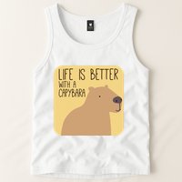Capybara Design for Capibara Owner Cool Mammal  Tank Top