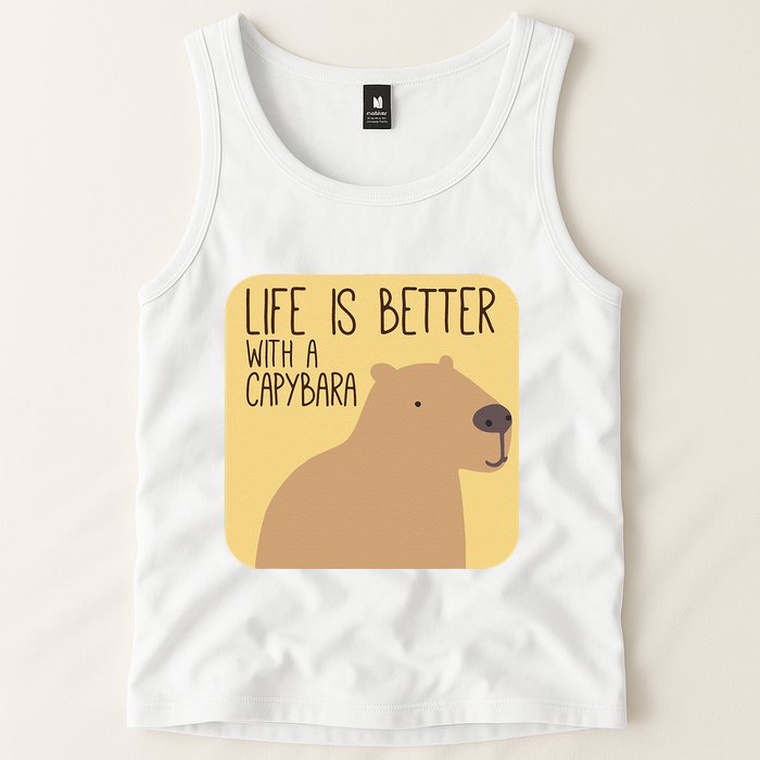 Capybara Design for Capibara Owner Cool Mammal  Tank Top