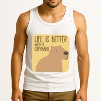 Capybara Design for Capibara Owner Cool Mammal  Tank Top