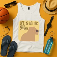 Capybara Design for Capibara Owner Cool Mammal  Tank Top