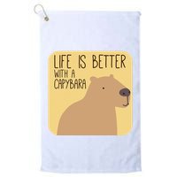 Capybara Design for Capibara Owner Cool Mammal  Golf Towel