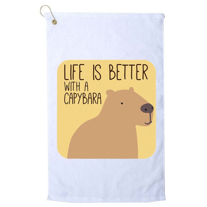 Capybara Design for Capibara Owner Cool Mammal  Golf Towel