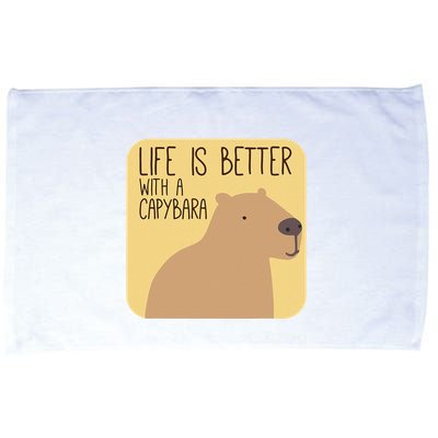 Capybara Design for Capibara Owner Cool Mammal  Microfiber Hand Towel