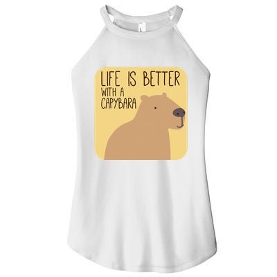 Capybara Design for Capibara Owner Cool Mammal  Women's Perfect Tri Rocker Tank