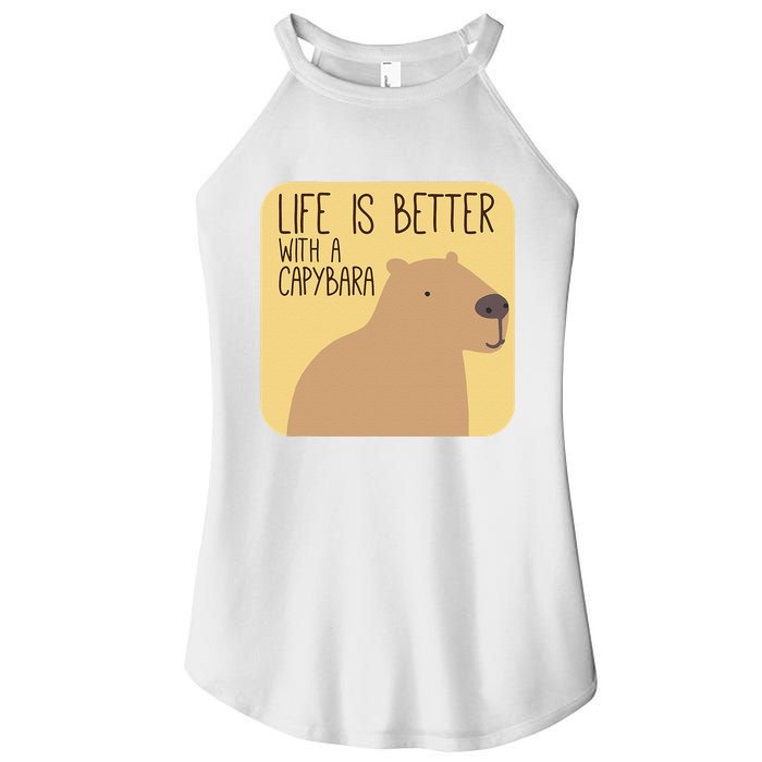 Capybara Design for Capibara Owner Cool Mammal  Women's Perfect Tri Rocker Tank