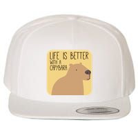 Capybara Design for Capibara Owner Cool Mammal  Wool Snapback Cap