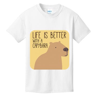 Capybara Design for Capibara Owner Cool Mammal  Kids T-Shirt