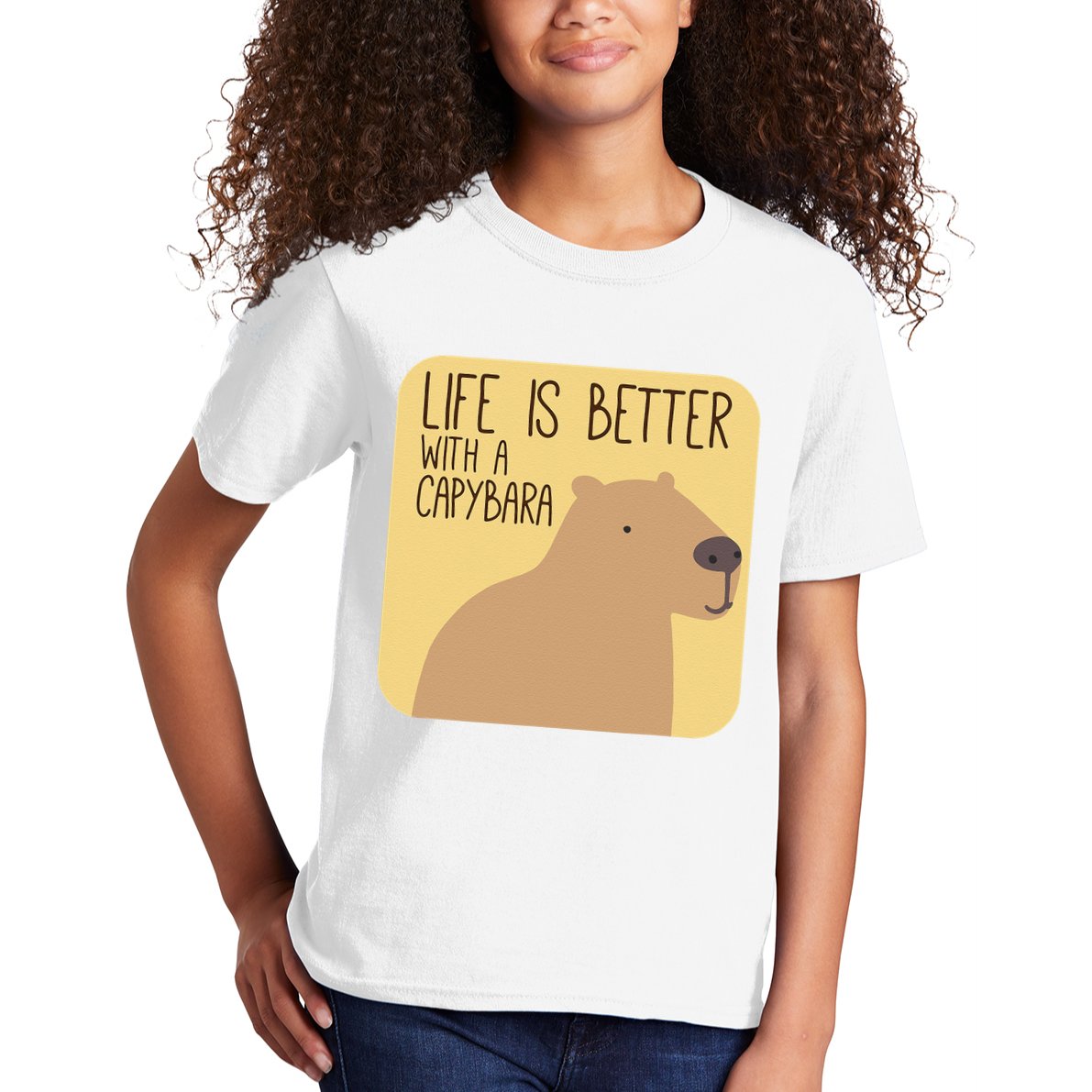 Capybara Design for Capibara Owner Cool Mammal  Kids T-Shirt
