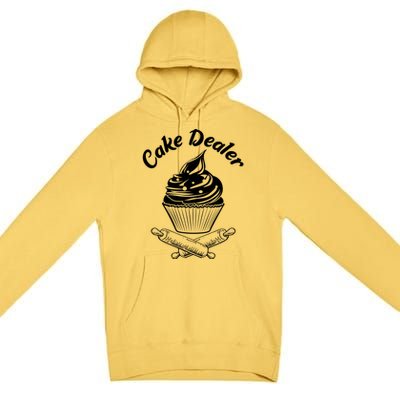 Cake Dealer Funny Cupcake Baker Baking Love Kitchen Gift Cute Gift Premium Pullover Hoodie