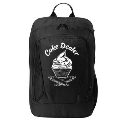 Cake Dealer Funny Cupcake Baker Baking Love Kitchen Gift Cute Gift City Backpack