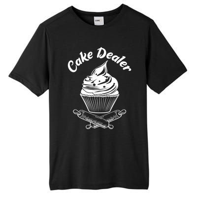 Cake Dealer Funny Cupcake Baker Baking Love Kitchen Gift Cute Gift Tall Fusion ChromaSoft Performance T-Shirt