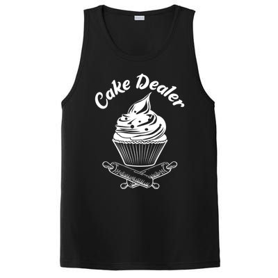 Cake Dealer Funny Cupcake Baker Baking Love Kitchen Gift Cute Gift PosiCharge Competitor Tank