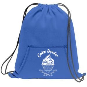 Cake Dealer Funny Cupcake Baker Baking Love Kitchen Gift Cute Gift Sweatshirt Cinch Pack Bag