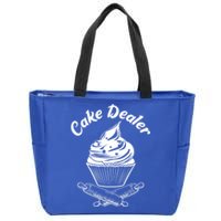 Cake Dealer Funny Cupcake Baker Baking Love Kitchen Gift Cute Gift Zip Tote Bag