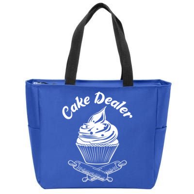 Cake Dealer Funny Cupcake Baker Baking Love Kitchen Gift Cute Gift Zip Tote Bag