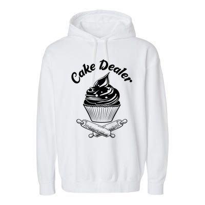 Cake Dealer Funny Cupcake Baker Baking Love Kitchen Gift Cute Gift Garment-Dyed Fleece Hoodie